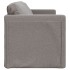 Sofá cama de suelo 2 en 1 tela gris Taupe 112x174x55