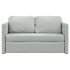 Sofá cama de suelo 2 en 1 terciopelo gris claro 122x204x55