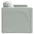 Sofá cama de suelo 2 en 1 terciopelo gris claro 122x204x55