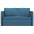 Sofá cama de suelo 2 en 1 terciopelo azul 122x204x55
