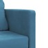 Sofá cama de suelo 2 en 1 terciopelo azul 122x204x55