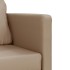 Sofá cama suelo 2 en 1 cuero sintético capuchino 112x174x55