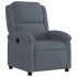Sillón reclinable de terciopelo gris