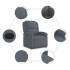 Sillón reclinable de terciopelo gris