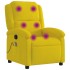 Sillón de masaje reclinable de terciopelo
