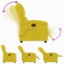 Sillón de masaje reclinable de terciopelo