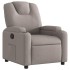 Sillón reclinable de tela gris
