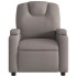 Sillón reclinable de tela gris