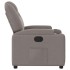 Sillón reclinable de tela gris