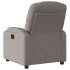 Sillón reclinable de tela gris