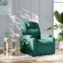 Sillón reclinable de tela verde