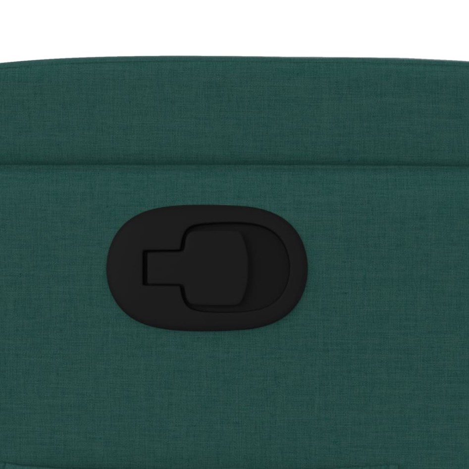 Sillón reclinable de tela verde