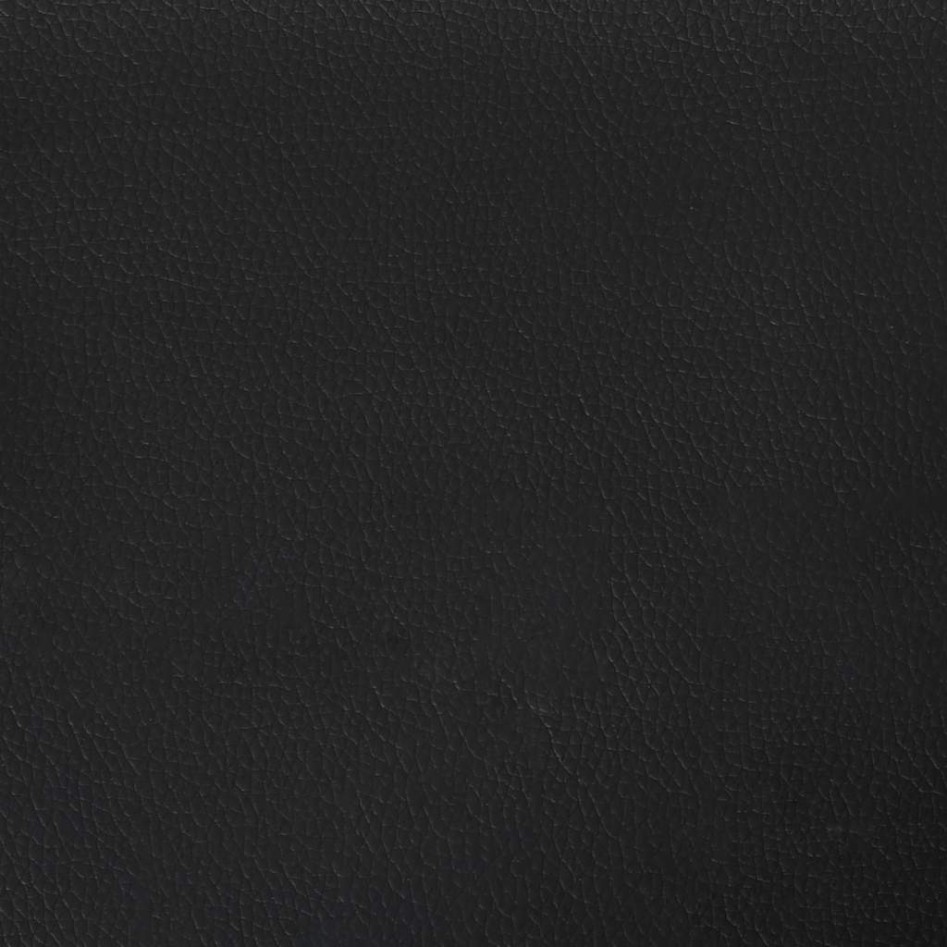 Banco con respaldo cuero sintético negro 112x65,5x75