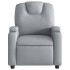 Sillón reclinable de tela gris