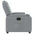 Sillón reclinable de tela gris