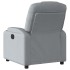 Sillón reclinable de tela gris