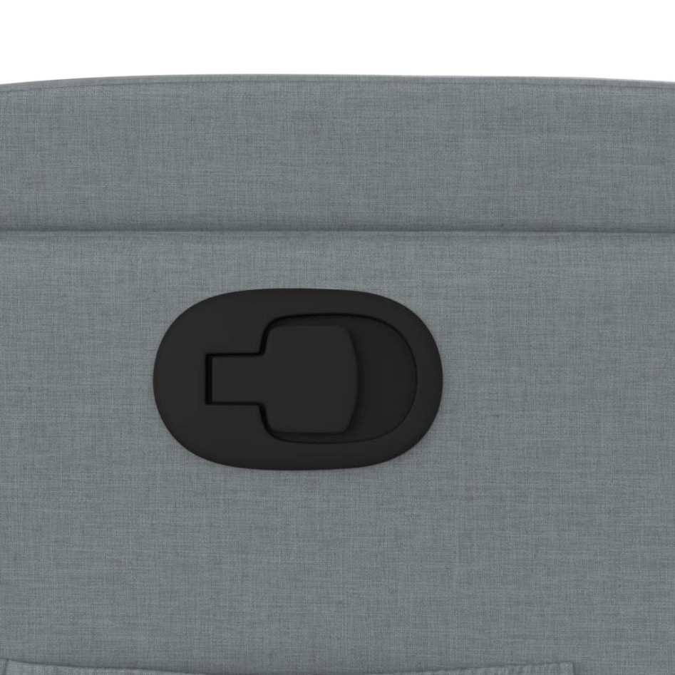 Sillón reclinable de tela gris