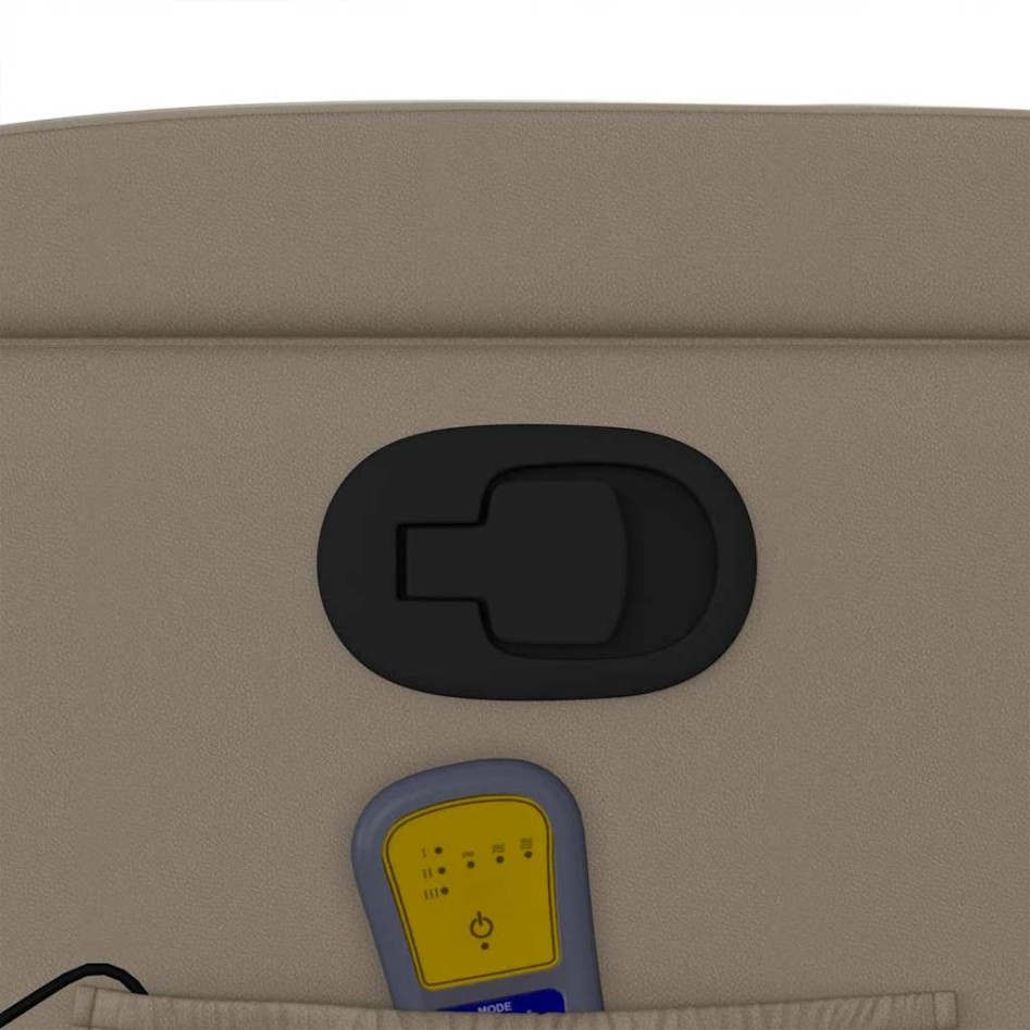 Sillón de masaje reclinable cuero sintético color