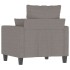 Sillón de tela gris taupé 60