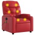 Sillón de masaje reclinable cuero sintético