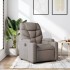 Sillón reclinable de tela gris