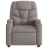 Sillón reclinable de tela gris