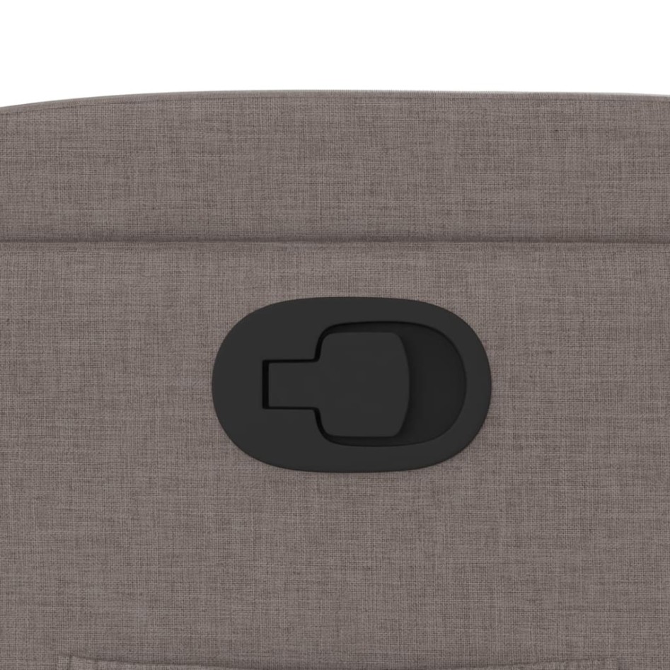 Sillón reclinable de tela gris