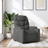 Sillón reclinable de tela gris