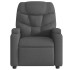 Sillón reclinable de tela gris