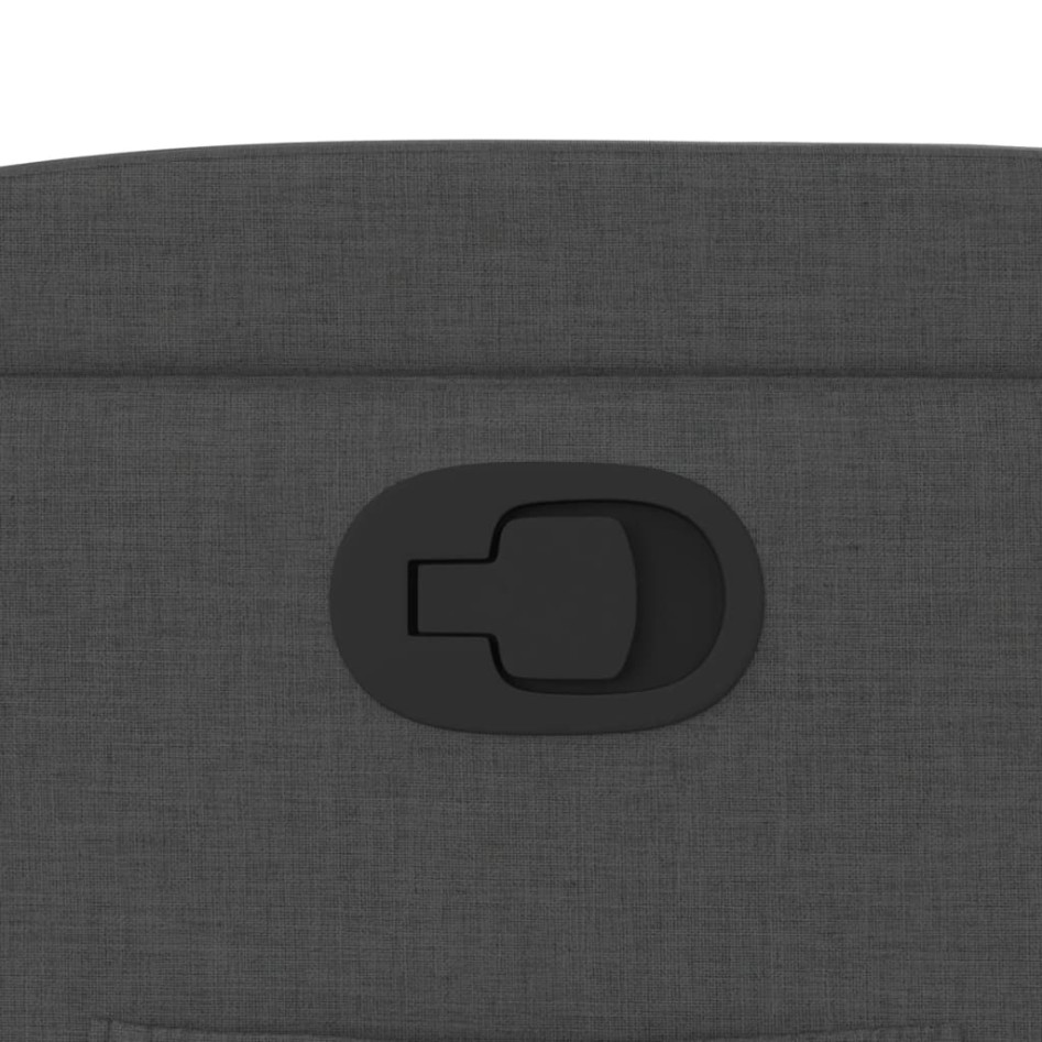 Sillón reclinable de tela gris