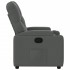 Sillón reclinable de tela gris