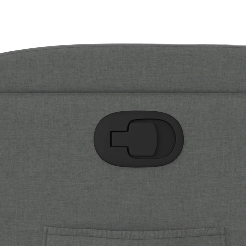 Sillón reclinable de tela gris