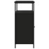 Aparador de madera de ingeniería negro 100x35x80