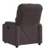 Sillón de masaje reclinable de tela marrón