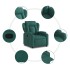 Sillón reclinable de tela verde