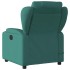 Sillón de masaje reclinable de tela verde