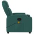 Sillón de masaje reclinable de tela verde