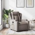 Sillón de masaje reclinable de tela gris