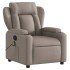 Sillón de masaje reclinable de tela gris