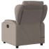 Sillón de masaje reclinable de tela gris
