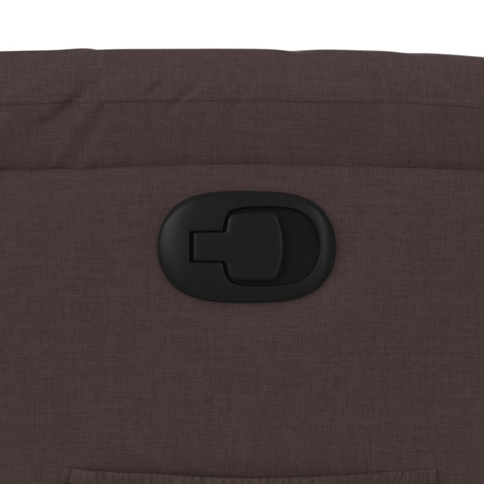 Sillón reclinable de tela marrón