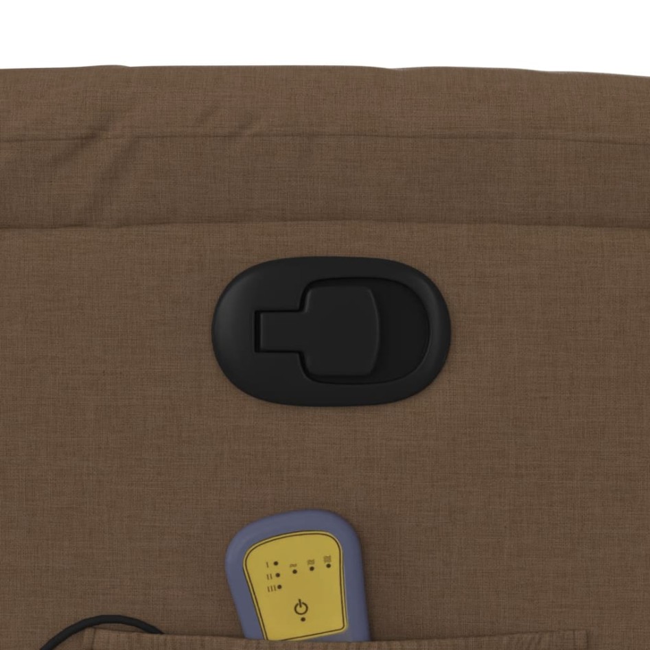 Sillón reclinable con masaje de tela