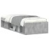 Estructura de cama gris hormigón 75x190