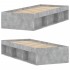 Estructura de cama gris hormigón 75x190
