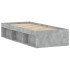 Estructura de cama gris hormigón 75x190