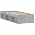 Estructura de cama gris hormigón 75x190