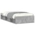 Estructura de cama gris hormigón 100x200