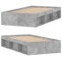 Estructura de cama gris hormigón 100x200