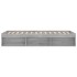 Estructura de cama gris Sonoma 100x200