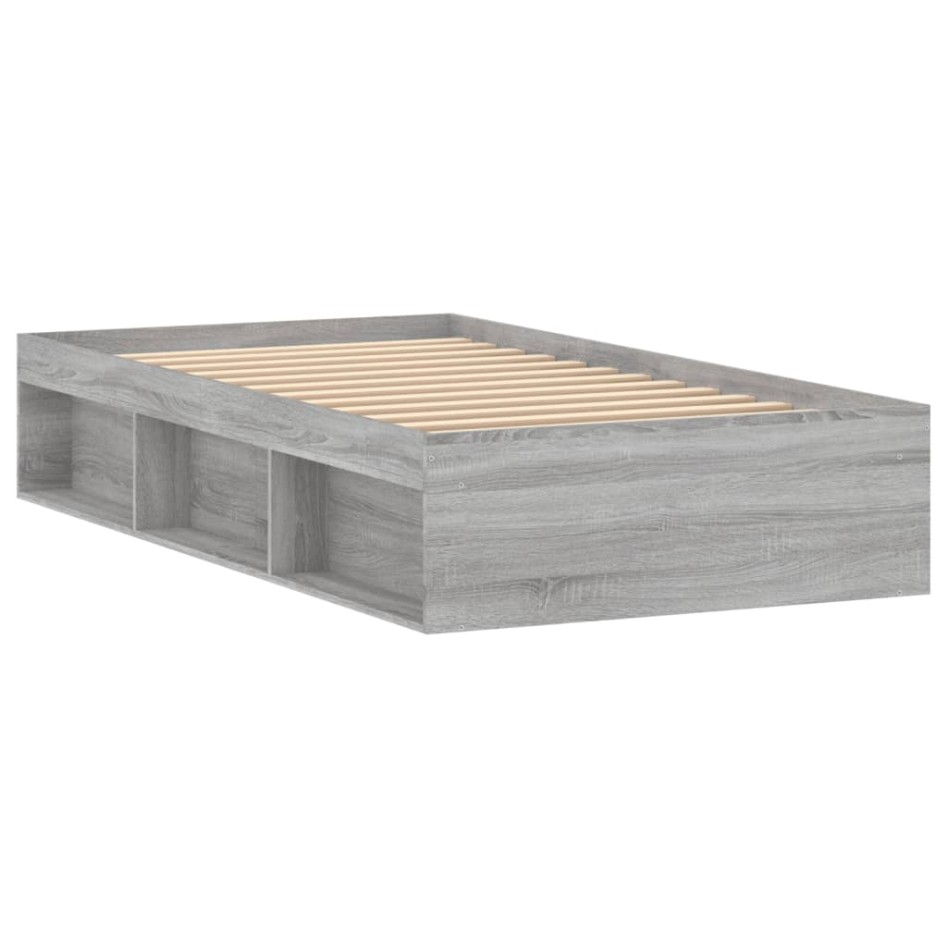 Estructura de cama gris Sonoma 100x200